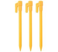 Aundhegrtt 30Pcs Camping Tools Plastic Tent Pegs Nails Sand Ground Stakes Outdoor Camping Tent Awning Yellow Tent Accessories