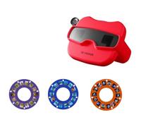 Aundhegrtt 3D Slide Camera Children'S Toys with 3 Reel 3D Stereoscopic Viewer Toy 2 Colors Portable 3D Slide View Finder