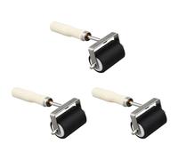 Aundhegrtt 3pcs 5cm Heavy Duty Hard Rubber Roller Printing Inks Lino Brayer Art Craft Tool
