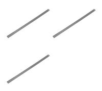 Aundhegrtt 3pcs 60cm Stainless Metal Measuring Straight Ruler