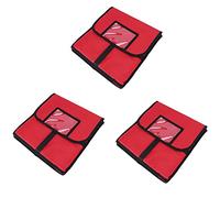 Aundhegrtt 3X Insulated Pizza Food Delivery Bag Professional Large Pizza Delivery Bag Moisture-Proof Pizza Box