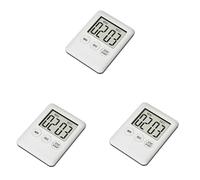 Aundhegrtt 3X LED Digital Kitchen Electronic Timer Countdown Medication Reminder Kitchen Timer Portable