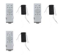Aundhegrtt 3X Universal Ceiling Fan Remote Control Kit Low Voltage 30w Dc Fan Light Driver Controller 6-Speed & Timing Remote