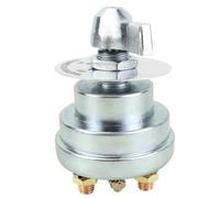 Aundhegrtt 4-Pole Heavy-Duty Battery Disconnect Switch 12V/24V Power Cut-Off Battery Isolator Switch