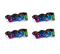 Aundhegrtt 4 Roll 59 Feet Self Adhesive Bulletin Board Borders, Scalloped Confetti Border Trim Sticker for School Classroom Decor