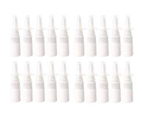 Aundhegrtt 40Pcs 10Ml Bottle Refillable Plastic Mist Nose Nasal Sprayer