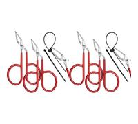 Aundhegrtt 4Pcs Cable Tie Opener Zip Tie Cable Tie Remover Tool with Silicone Handle and Storage Box Reusable Use Cable Tool Pocket