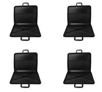 Aundhegrtt 4X Art Portfolio Case with Zipper,Artist Carrying Case Poster Board,Tote Bag for Art Storage Folder