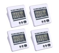 Aundhegrtt 4X Digital Countdown Timer 4 Channel Count Up Down Kitchen Cooking Timer Clock