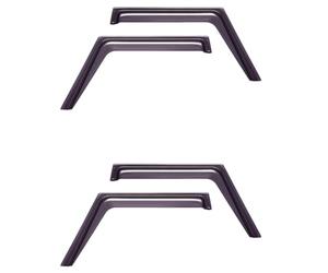 Aundhegrtt 4x for MN D90 D91 D99S MN99S 1/12 RC Car Upgrade Parts Window Sun Visor Wind Rain Shield Deflector Decoration