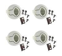 Aundhegrtt 4X Hatch Round Pull LatchLatch Flush Pull For1/4 Door Boat Deck Hatch RV Drawers Cabinet Yacht