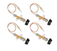 Aundhegrtt 4X Low Pressure Gas LPG Fireplace Failure Safety Control Valve Kit Gas Heater Thermocouple Replacement 5/8-18UNF