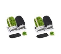 Aundhegrtt 4X Seed Sprouting Jar Kit with 4 Wide Mouth Jars Bean Sprouts Growing Kit Growing Jar with Mesh Screen Lids