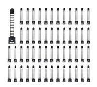 Aundhegrtt 500Pcs 2 Sizes Adjustable Self-Adhesive Nylon Cable Ties Cord Clamp for Wire Management, Large and Small