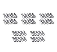 Aundhegrtt 50PCS/Mini Spring Backpack Clasps Climbing Carabiners Keychain Camping Bottle Hooks Survival Gear - Grey