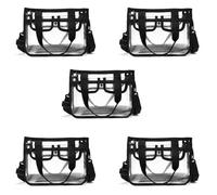Aundhegrtt 5X Clear -Body Shoulder Bag,Toiletry Organizer Wash Bag - Stadium Approved Purse