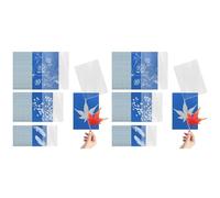 Aundhegrtt 60 Sheets Sun Print Paper, A4 A5 A6 Cyanotype Paper Kit with 3pcs Acrylic Panel Sensitive Solar Printing & Drawing Paper