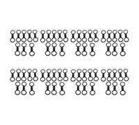 Aundhegrtt 64x Scuba Diving Dive Snorkeling Silicone Snorkel Mask Strap Keeper Holder Clips Retainer Attachment Gear Spare Black