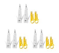Aundhegrtt 6X Punch Down Tool IDC RJ45 RJ11 Cat5E Cat6 Network Telecom Phone Cable Socket Impact Terminal Insertion Tools