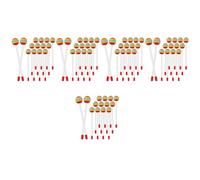 Aundhegrtt 70 Pcs Lollipop Drum Mallet Sticks Round Rainbow Hammer Percussion Sticks Plastic Drumsticks for Kids Child Mallet