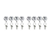 Aundhegrtt 8pcs Retractable Pull Pen Pencil Holder with Belt Clip Key Ring Universal Lanyard