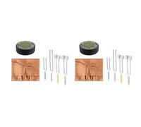 Aundhegrtt 8x Tuning Forks for Healing Set, Including Four Frequency 128Hz, 136.1Hz, 174Hz, 528Hz Yoga and Meditation Accessories