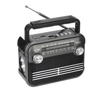 Aundhegrtt AM/FM SW Digital Shortwave Radio Portable Featuring Bluetooth 5.0, USB/TF Player Support& Earphone Jack Tuner Grey