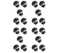 Aundhegrtt Black 20X Pcs 12mm Waterproof Momentary ON/Off Push Button Round SPST Switch