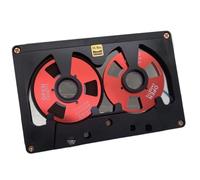 Aundhegrtt Blank Recording Tape 50 Min Retro Hollow Out Small Opening Cassette Tape Handmade Reel to Reel Cassette Tapes Black Red