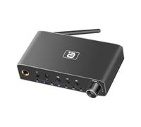 Aundhegrtt Bluetooth 5.3 Digital to Analog Audio Converter Receiver Transmitter Coaxial Optical Bypass PC-USB Headphone Amp