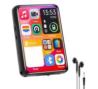 Aundhegrtt Bluetooth 5.4 Touch Screen MP3 Player HiFi Lossless Music Play Built-in Speaker 64GB Support Recording E-Book