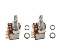 Aundhegrtt Brass Metric Push Pull Ohm Potentiometer 2Pcs Split Standard Shaft Volume Tone Switch Electric Guitar A500K