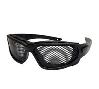 Aundhegrtt Breathable Iron Wire Mesh Safety Glasses Shock Protection Goggles for Vision Improvement Outdoor Game Fans Activities