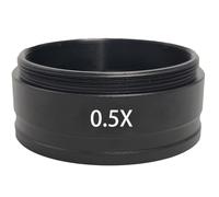 Aundhegrtt C-Mount 0.3X 0.5X 0.7X 2.0X Auxiliary Barlow Objective Lens M42mm Thread for 120X 180X 200X 300X 500X Optical System B