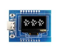 Aundhegrtt -C3 Development Board with WiFi Bluetooth IoT Module, 0.96 Inch OLED Display& Ceramic Antenna White