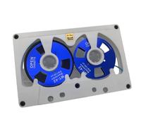 Aundhegrtt Cassette Tape Blank 50 Min Retro Hollow Out Small Opening Handmade Reel to Reel Recording Tape White Blue