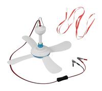 Aundhegrtt DC12V Clip-on Fan Portable for Outdoor and Indoor Use Small Ceiling Fan for Cooling Cooked Food and Keeping Flies Away