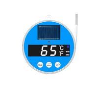 Aundhegrtt Digital LED Solar Powered Floating Pool Thermometer for Swimming Pools Bathtubs Spa Tubs Ponds Temperature Measurement Meter