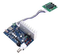 Aundhegrtt DIY Kits 5W 76M-108MHz 7W Max Stereo PLL FM Transmitter Suite Kit Adjustable Frequency Power Output Volume+ LCD Display
