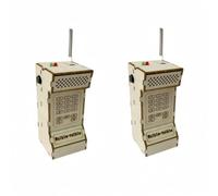 Aundhegrtt Educational STEM Physics Science Experimental Tool 2PCS DIY Wireless Walkie Talkie Model Kit Science Project Toy