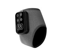 Aundhegrtt Electric Foot Massager Feet Massager with Heat & Massage Adjustable Rechargeable Ankle and Heel Massager LCD Display Black