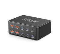 Aundhegrtt Fast Charging Station 330W Gan Universal 10 Ports USB Type C PD 100W QC3.0 Charger for Laptop Phone Tablet PC UK Plug