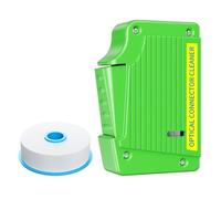 Aundhegrtt Fiber End Face Cleaning Box with SC//FC/LC Compatibility 1 Replacement Core Cassette Wiping Tool Optical Fiber Cleaner Green