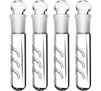 Aundhegrtt Fish Tank Aquarium Accessories 4-Pack Glass Snail Leech Vivarium Catch Trap Three-Hole Shrimp Worm Planaria Catcher