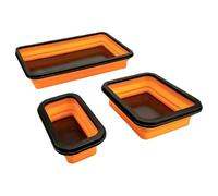 Aundhegrtt Foldable Silicone Tool Tray Storage Organizer Double-Sided Magnetic Bowl Set of 3 Sizes Foldable Magnetic Parts Tray