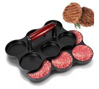 Aundhegrtt For Mini Hamburger, Barbecue, Picnic, Camping, Etc Compatible Round Shape Small Meat Patty Maker- for Mini Burger Press