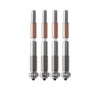 Aundhegrtt For QIDI Q2C Compatible 0.2mm 0.4mm 0.6mm 0.8mm Bimetallic Nozzle with Ceramic Insulation Integrated for QIDI Q2 Parts