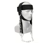 Aundhegrtt for Safely Lifting Weights Neck Harness Up to 280 Lbs for Increases Neck Core Strength with Steel Chain Neck Exerciser