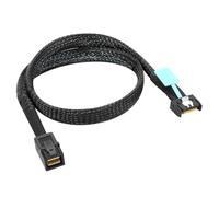 Aundhegrtt For Server Adapter Cable 1M PCIE MCIO Slimline SFF-8654 4I to Oculink SFF-8611 4I PCI-Express 4.0 Gen5 Data Transfer