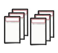 Aundhegrtt For Standard PSA for Graded Card Cases, Shock-Absorbing, Anti-Scratch Flexible Slab Bumper 6Pcs Edge& Corner Guard Black